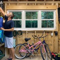 How We Organized Our Beach House Shed (& Two Tips That Helped A Ton)