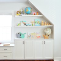 Adding Built-Ins & White Floating Shelves Around A Window Niche