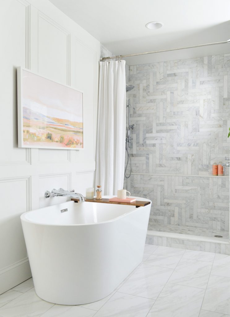 This image has an empty alt attribute; its file name is Marble-Master-Bathroom-Freestanding-Tub-743x1024.jpg